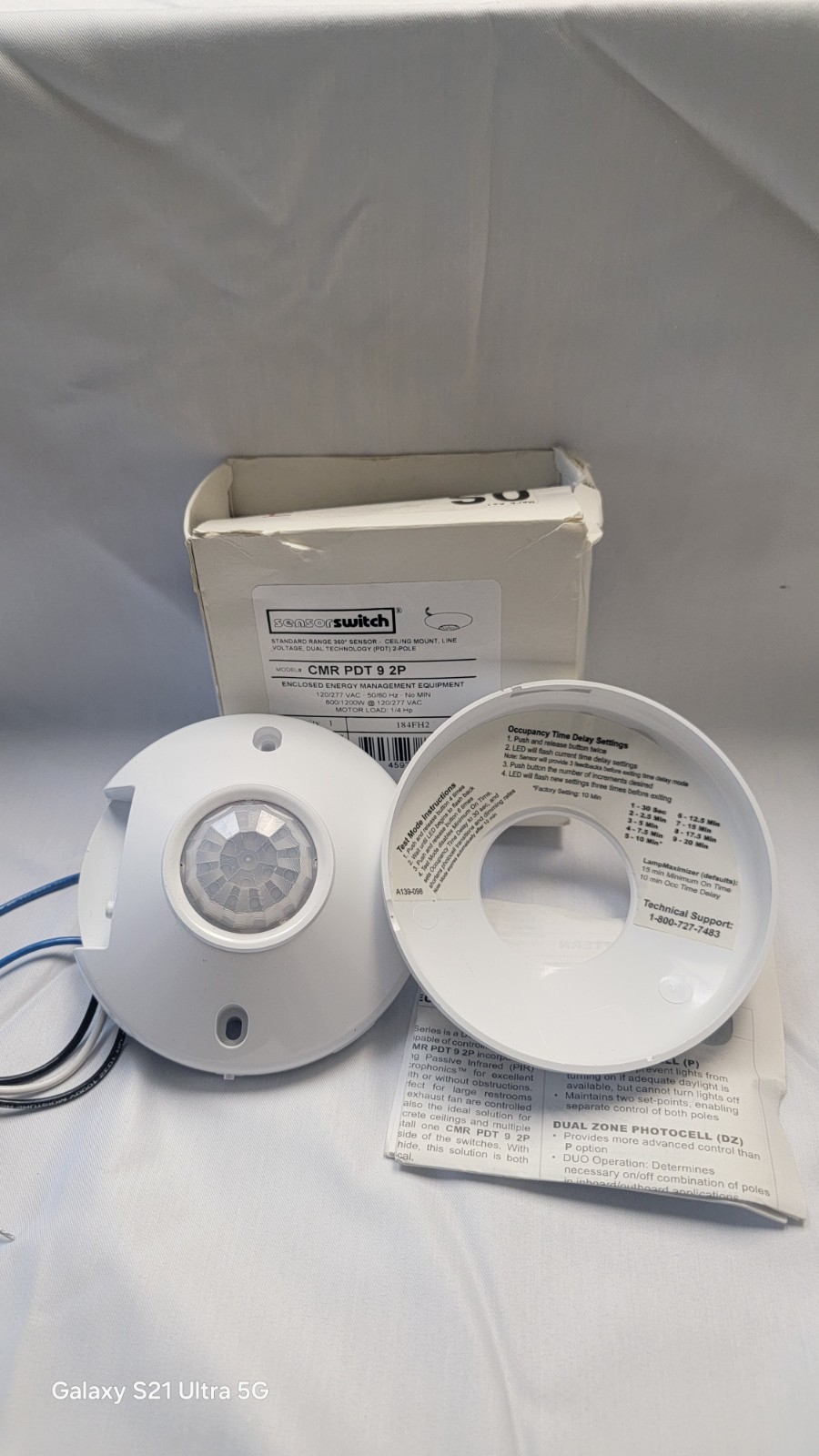 SENSOR SWITCH CM-PDT-9-2-P CEILING MOUNT 360° OCCUPANCY SENSOR SENSOR SWITCH CM-PDT-9-2-P CEILING MOUNT 360° OCCUPANCY SENSOR