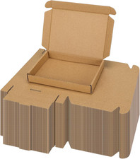 100 Pack 7X5X1 Inch Small Shipping Boxes, Brown Mailing Boxes picture