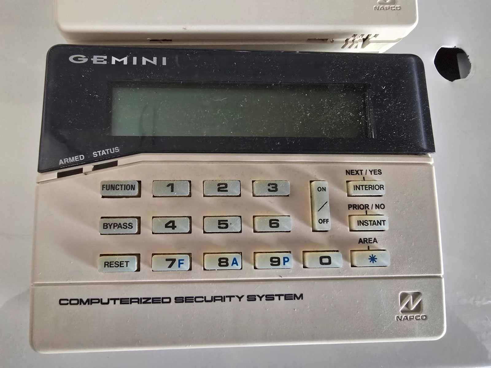NAPCO GEMINI GEM-RP1CAE2 ALPHA MENU WALL MOUNT CONTROL KEYPAD NAPCO GEMINI GEM-RP1CAE2 ALPHA MENU WALL MOUNT CONTROL KEYPAD