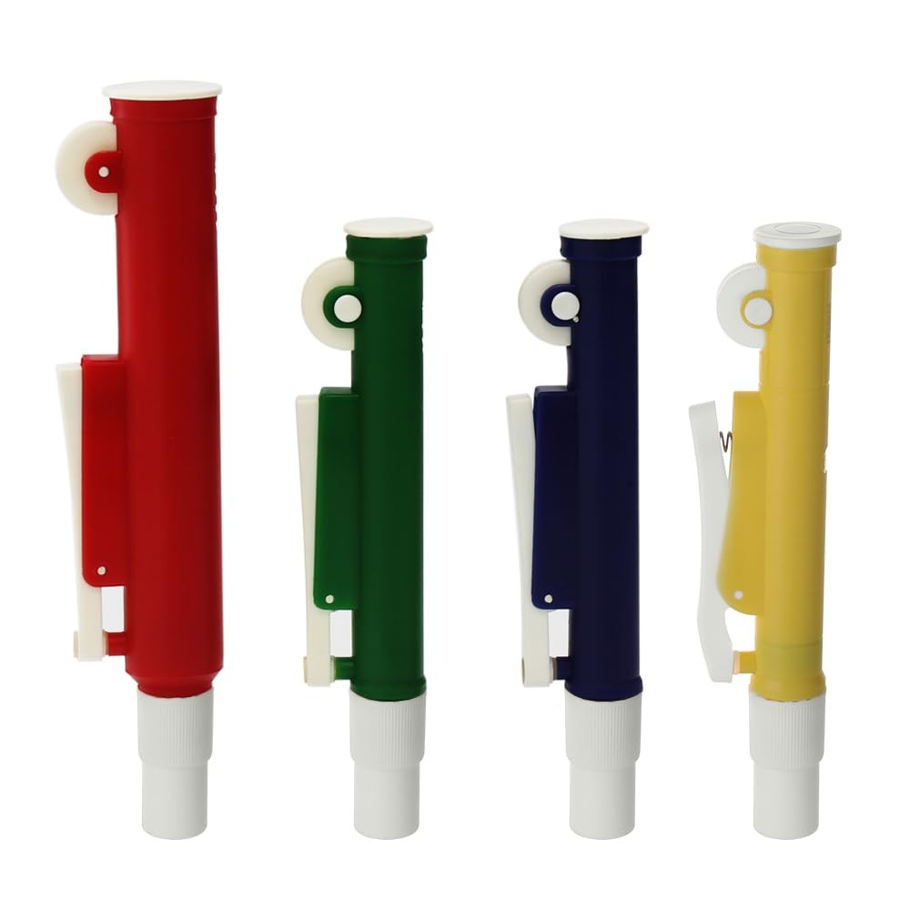 Scientific Pipette Pumps, Set of 4 Pumps 2ml Blue, 5ml Yellow, 10ml Green, 25... Scientific Pipette Pumps, Set of 4 Pumps 2ml Blue, 5ml Yellow, 10ml Green, 25...