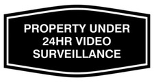 Fancy Property Under 24Hr Video Surveillance Sign picture
