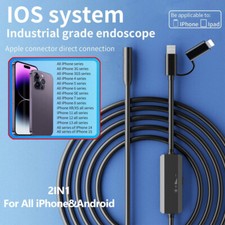 Android Cell Phone/iOS iPhone 15/14/13/12 Endoscope Inspection Camera Waterproof picture