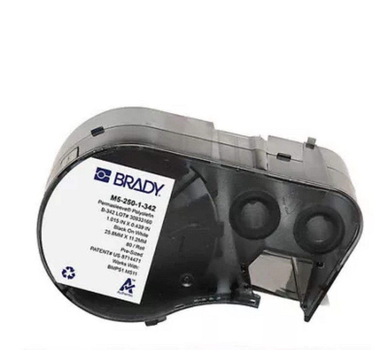 Brady M5-250-1-342 Cartridge Label,Thermal-Transfer,White Brady M5-250-1-342 Cartridge Label,Thermal-Transfer,White