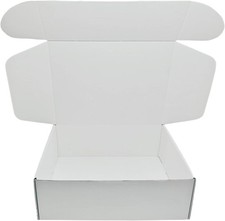 5 PCS 12x9x4 Inches Small Corrugated Mailer Cardboard Shipping Boxes White picture