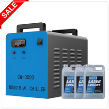 OMTech 3000 Water Chiller for 40W 50W CO2 Laser Engraver with 3 pack Coolant picture