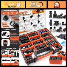 170Pcs Push-to-Connect Air Fittings Kit - 1/8