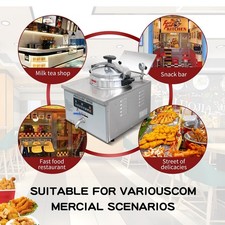 Kolice Commercial 16L Pressure Deep Frying Machine with 5-Stage Storage Memory picture
