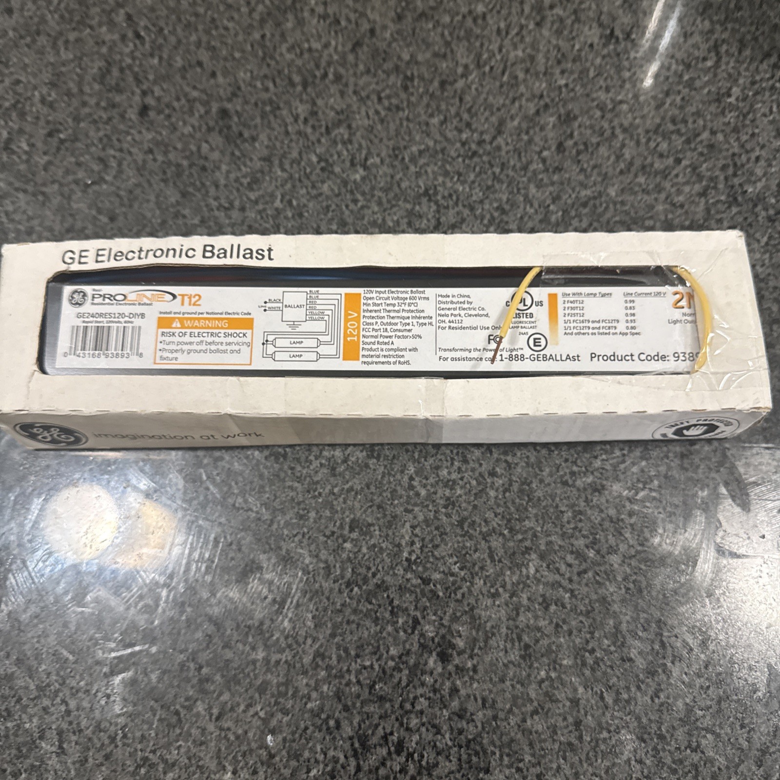 General electric Lighting 93893 GE240RES120-DIY Ballast