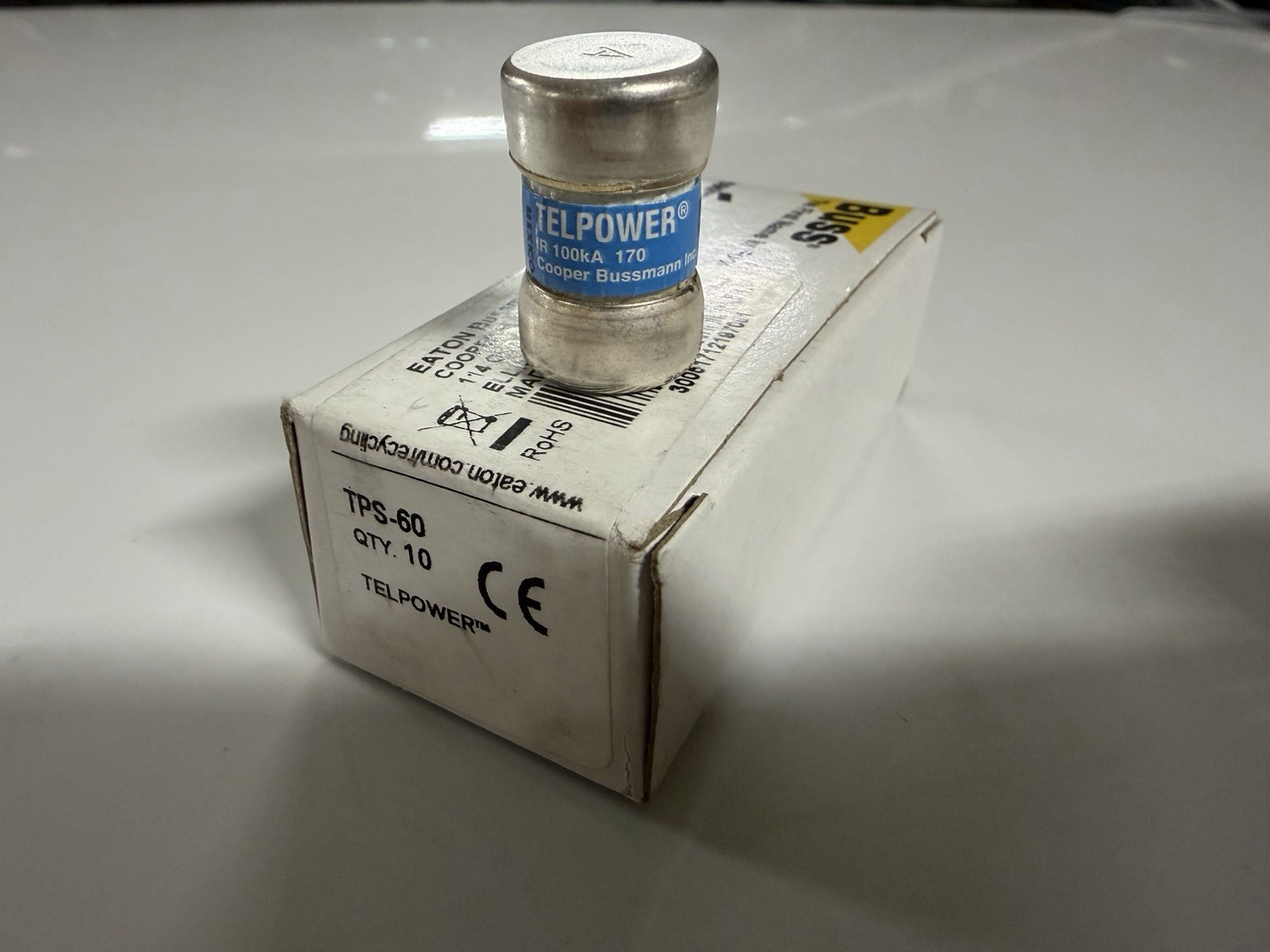 Bussmann TPS-60 Telpower Fuses 60A 170VDC Telecom DC Power NEW Lot of 10