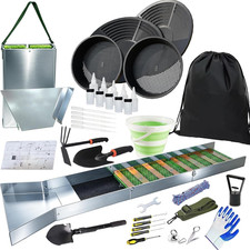 37pcs Complete Gold Panning Kit with 50