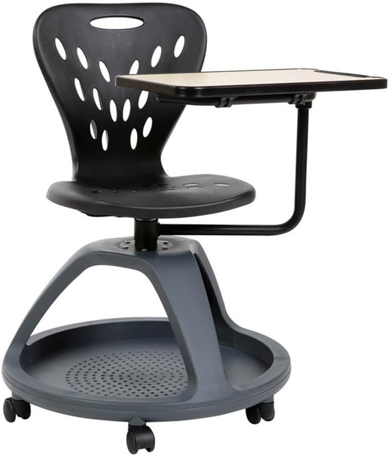 Flash Furniture Laikyn Mobile Desk Chair with 360-Degree Tablet Rotation and ... Flash Furniture Laikyn Mobile Desk Chair with 360-Degree Tablet Rotation and ...