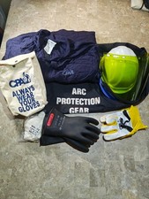 CHICAGO PROTECTIVE APPAREL AG-12-CV-XL Arc Flash Coverall Kit,Navy,XL 23TN79 picture