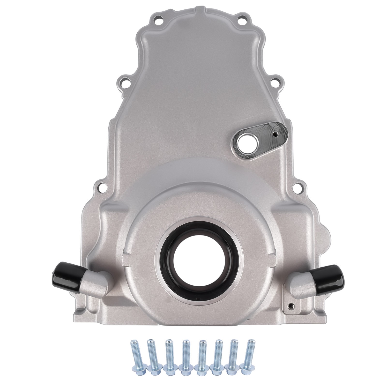 Timing Chain Cover w/ Dual-10AN Turbo Oil Drain Bungs for Gen IV GM LS Series