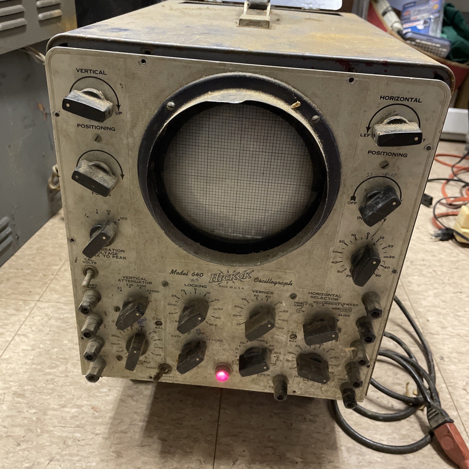 VINTAGE HICKOK OSCILLOGRAPH MODEL 640 MANUAL VINTAGE HICKOK OSCILLOGRAPH MODEL 640 MANUAL