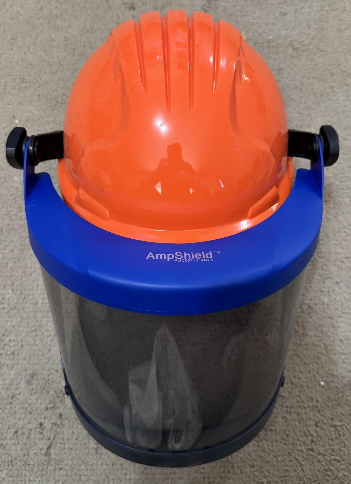 Paulson AmpShield Orange Hard Hat with Face Shield AMP1-12-HTS PMC287+S AMP1 Paulson AmpShield Orange Hard Hat with Face Shield AMP1-12-HTS PMC287+S AMP1