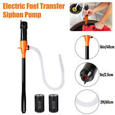 Battery Powered Electric Fuel Transfer Siphon Pump Water Gas Oil Liquid 2.2 GPM picture