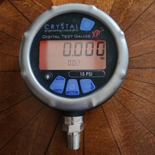 Crystal Engineering XP2I 15PSI-DD Digital Pressure Test Gauge Used good picture