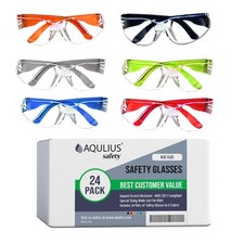 24 Pack Kids Safety Glasses ANSI Z87+ Crystal Clear Goggles for Childen 6 colors picture