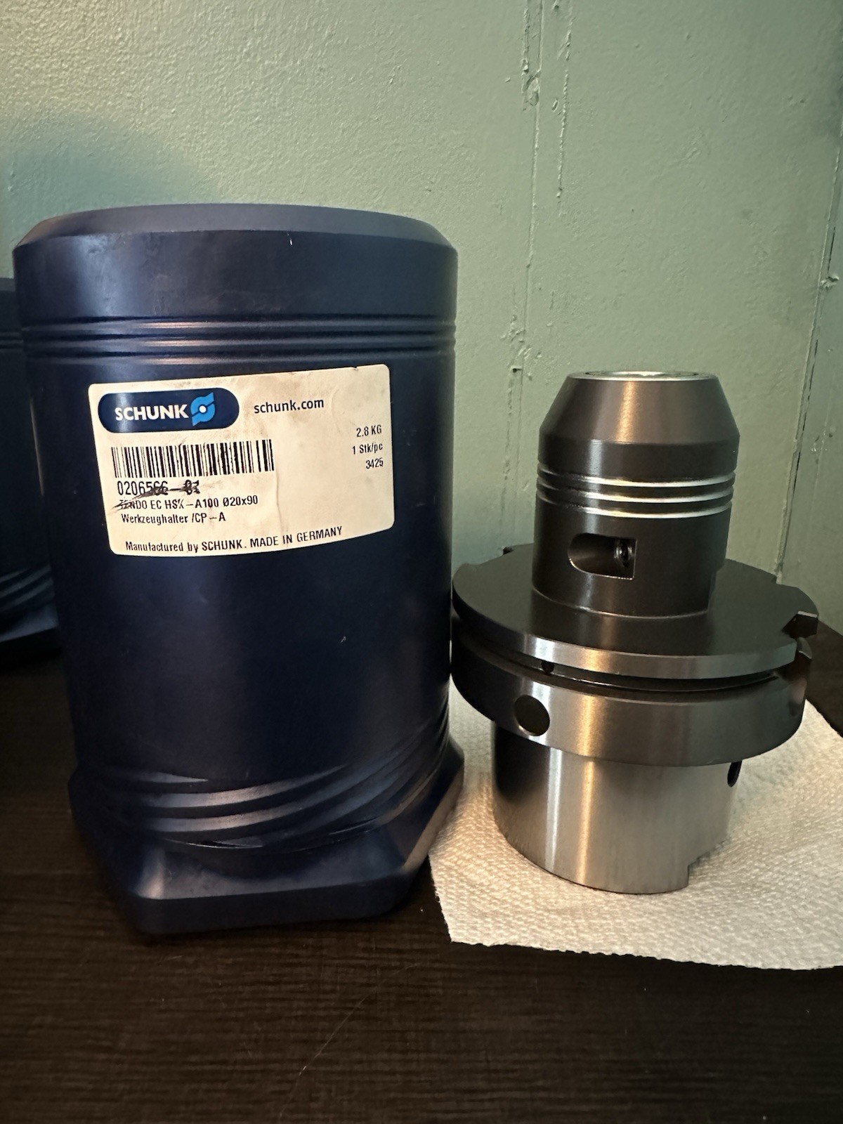 SCHUNK TENDO EC 0206566 HSK-A100 20mm x 90 Hydraulic Tool Holder NEW