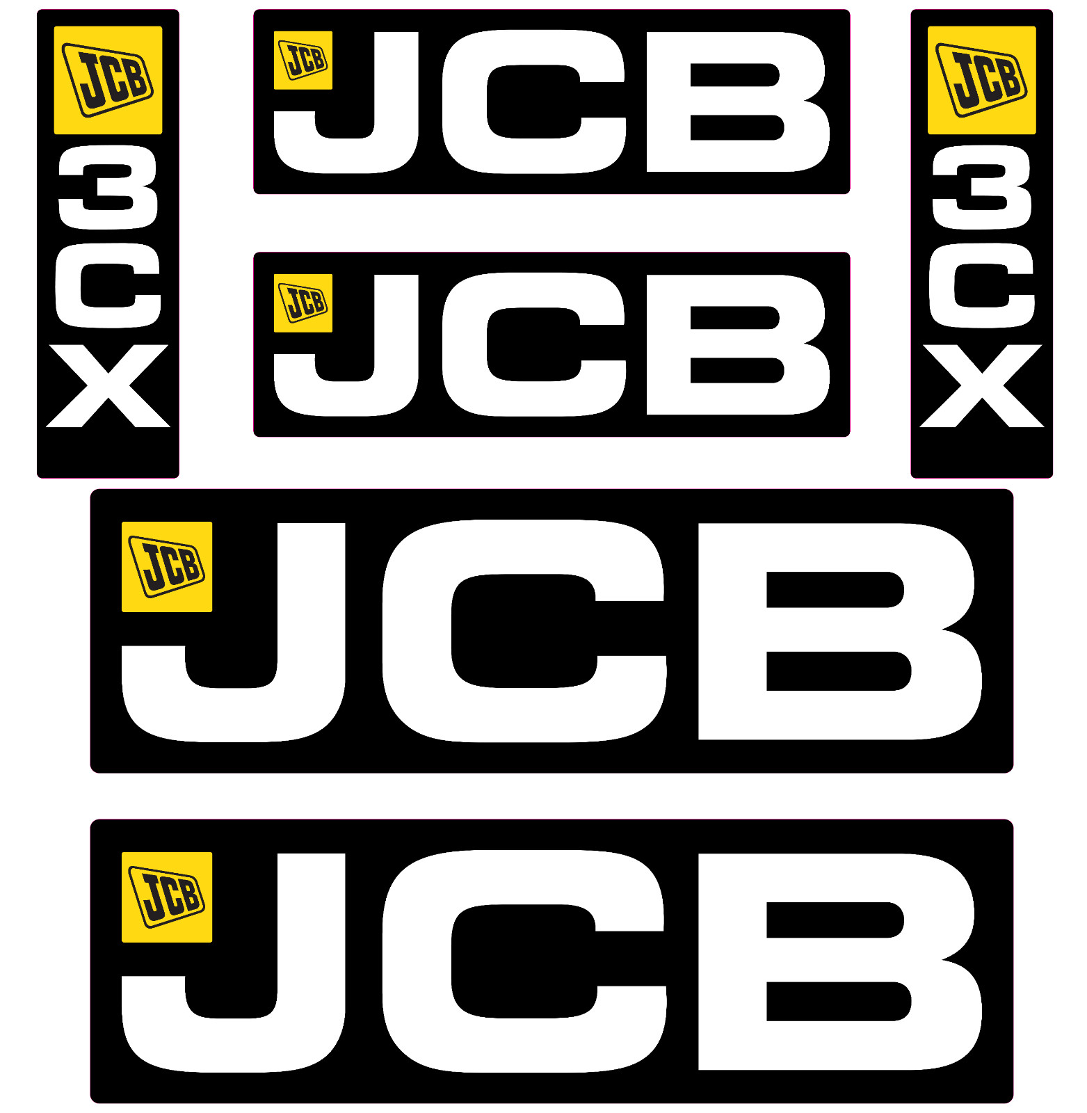 For JCB 3CX BACKHOE | Replacement Decal Set | For JCB 3CX BACKHOE | Replacement Decal Set |