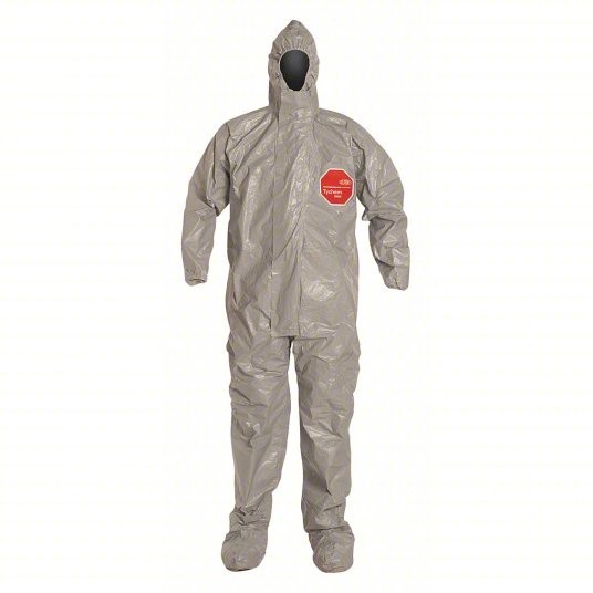 New Case 6 pcs Dupont Tychem 6000 Gray Coveralls Size 4XL PN: TF169TGY4X000600