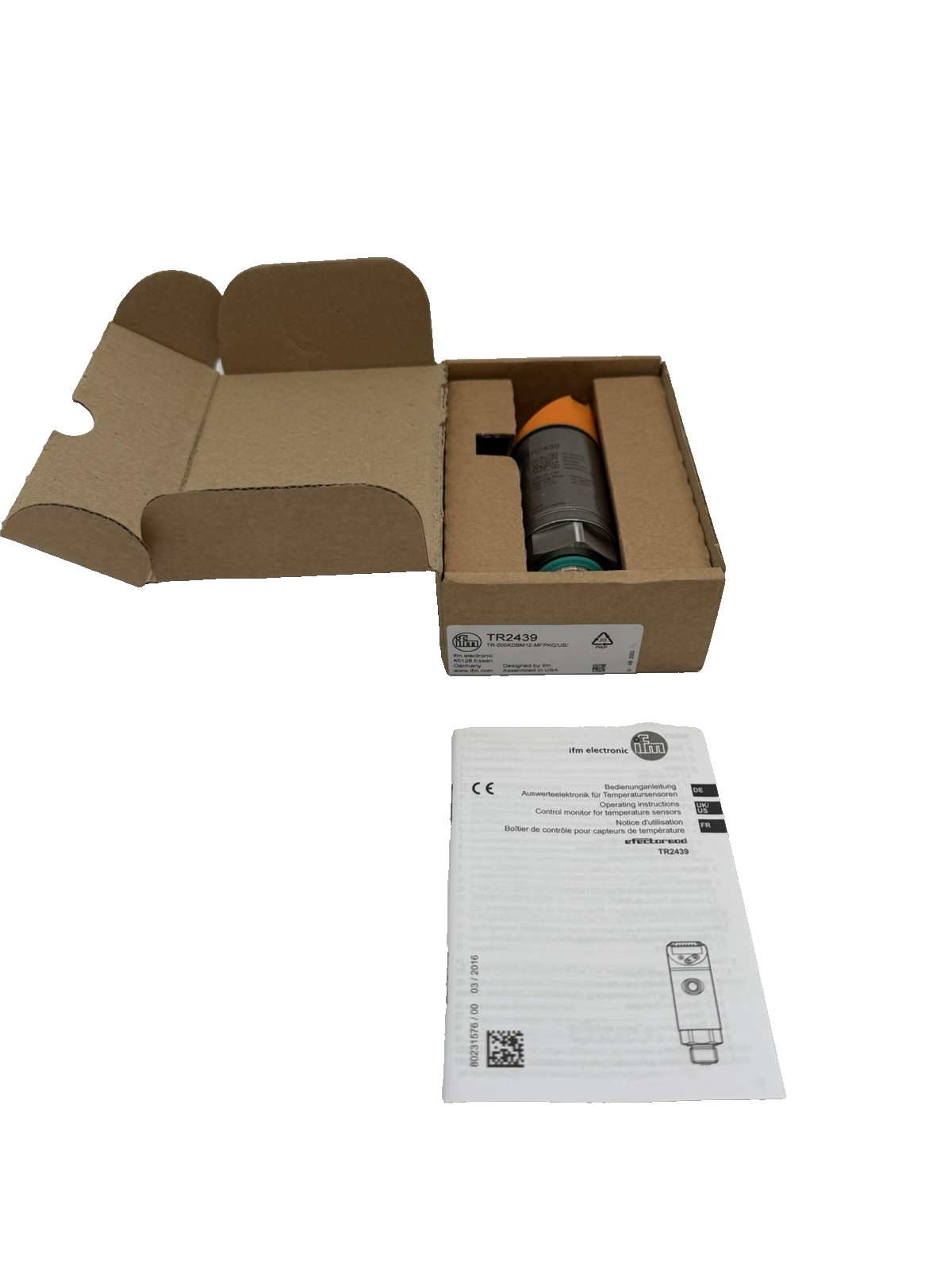 IFM Electronic TR2439 Temperature Evaluation Unit Controller TR-000KDBM12-MFPKG/