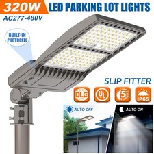 480V 320W-44800LM LED Parking Lot Shoebox Light Dusk to Dawn Commercial Fixtures picture