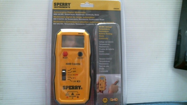 Sperry Instruments Auto-ranging Digital Multimeter DM6260, Sperry Instruments Auto-ranging Digital Multimeter DM6260,