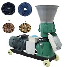 220V 8mm 12mm Feed Pellet Mill Machine 3Rollers Feed Granulator 200kg/h Zoo Farm picture