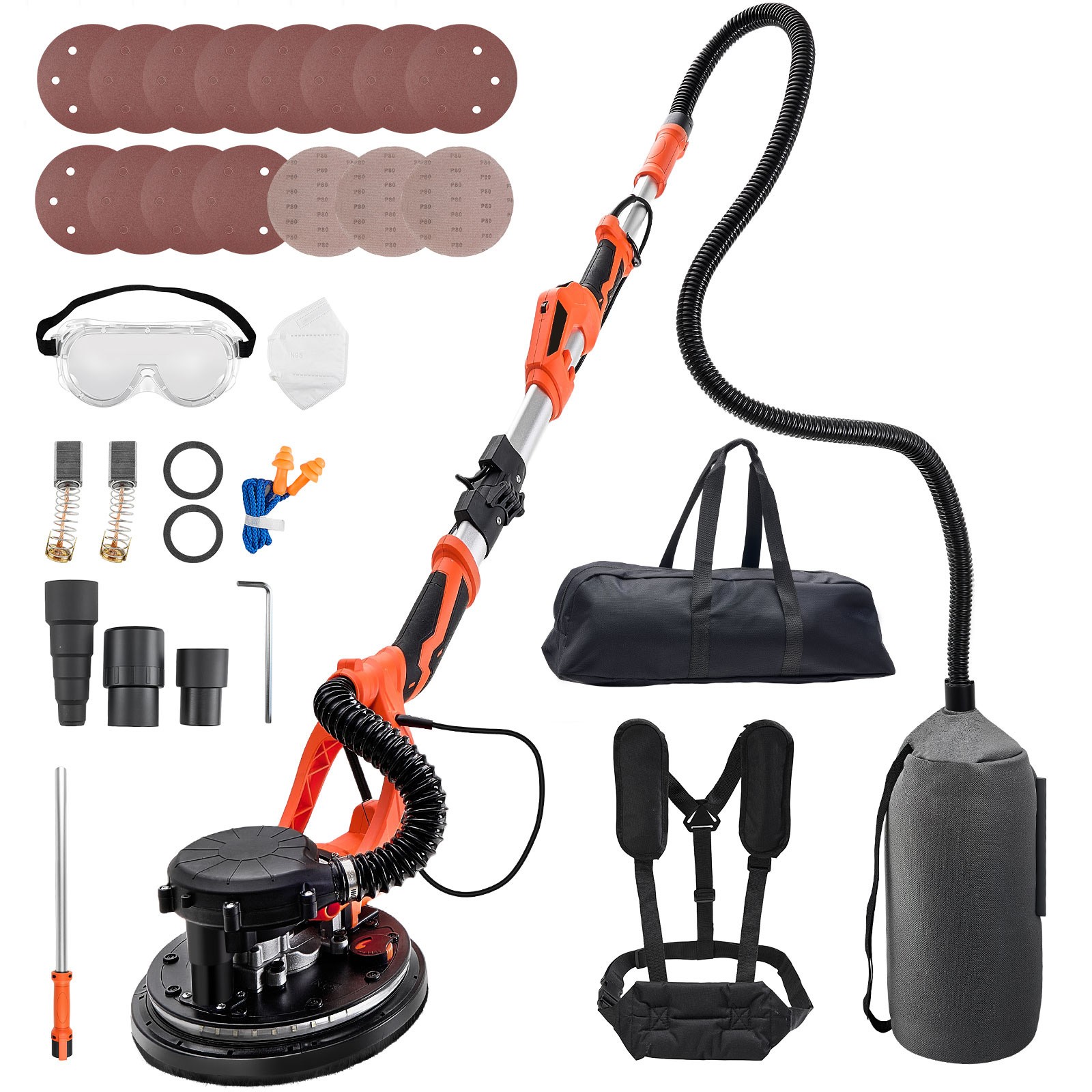 Uimoso Electric Drywall Sander 1150W with Adjustable Speed and Self-Suction Uimoso Electric Drywall Sander 1150W with Adjustable Speed and Self-Suction