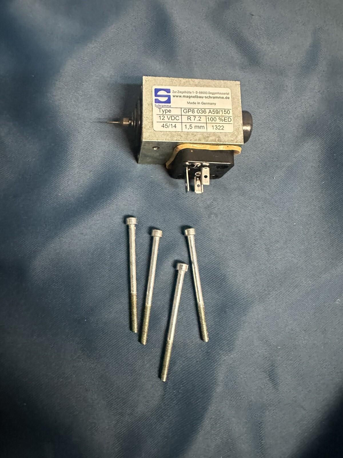 SCHRAMME GP8 036 A59/150 Proportional Solenoids For BERINGER LRV700 12VDC 45/14 SCHRAMME GP8 036 A59/150 Proportional Solenoids For BERINGER LRV700 12VDC 45/14