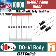 10x 1N4007 Diode 1A 1000V Rectifier Diode DO-41 Fast IN4007 | US SHIP exp picture