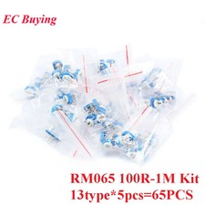 65pcs RM065 Trimpot Variable Resistor Kit 100R-1M ohm 13 Values picture