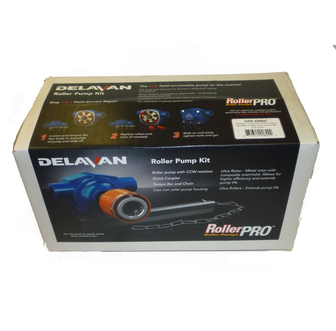 6 Roller Pump - Delavan RollerPRO® 6900C 150 PSI 19.6 GPM, CI, CCW (Kit) 6 Roller Pump - Delavan RollerPRO® 6900C 150 PSI 19.6 GPM, CI, CCW (Kit)