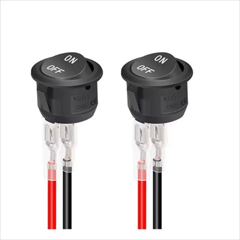 5Pcs 12V round Rocker Switch AC 6A/250V 10A/125V SPST 2 Pin 2 Position On/Off T 5Pcs 12V round Rocker Switch AC 6A/250V 10A/125V SPST 2 Pin 2 Position On/Off T