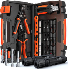 Solar Connector Crimping Tool Kit, 14-10 AWG Crimper for Solar Panel Cables Conn picture