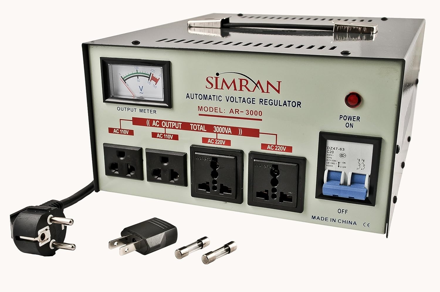 Simran AR-3000 3000 Watt Voltage Converter & Automatic Voltage Regulator Simran AR-3000 3000 Watt Voltage Converter & Automatic Voltage Regulator