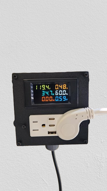 DROK Power Meter 120V (Case Only) Meter Box Outlet Enclosure DROK Power Meter 120V (Case Only) Meter Box Outlet Enclosure