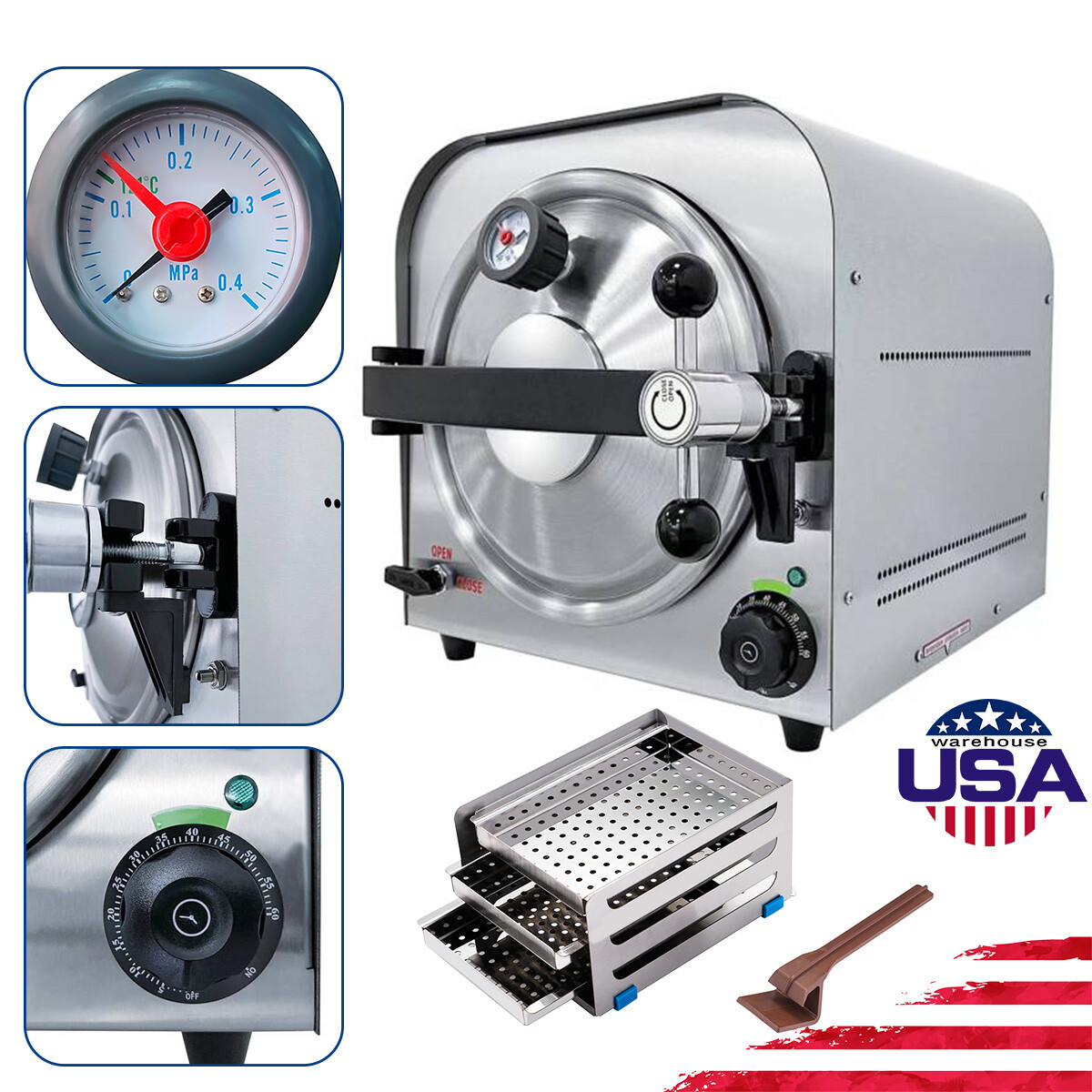 CLASS B Dental Autoclave Steam Sterilizer Automatic Medical Drying Sterilization CLASS B Dental Autoclave Steam Sterilizer Automatic Medical Drying Sterilization