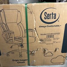 Serta Garret Ergo-Layers Executive Office Chair CCHR10010D, Black Bonded Leather picture