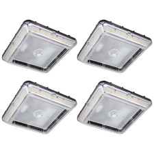 60W/80W/100W Power Selectable LED Canopy Light3CCT 5000/4000/3000KGasStationLamp picture