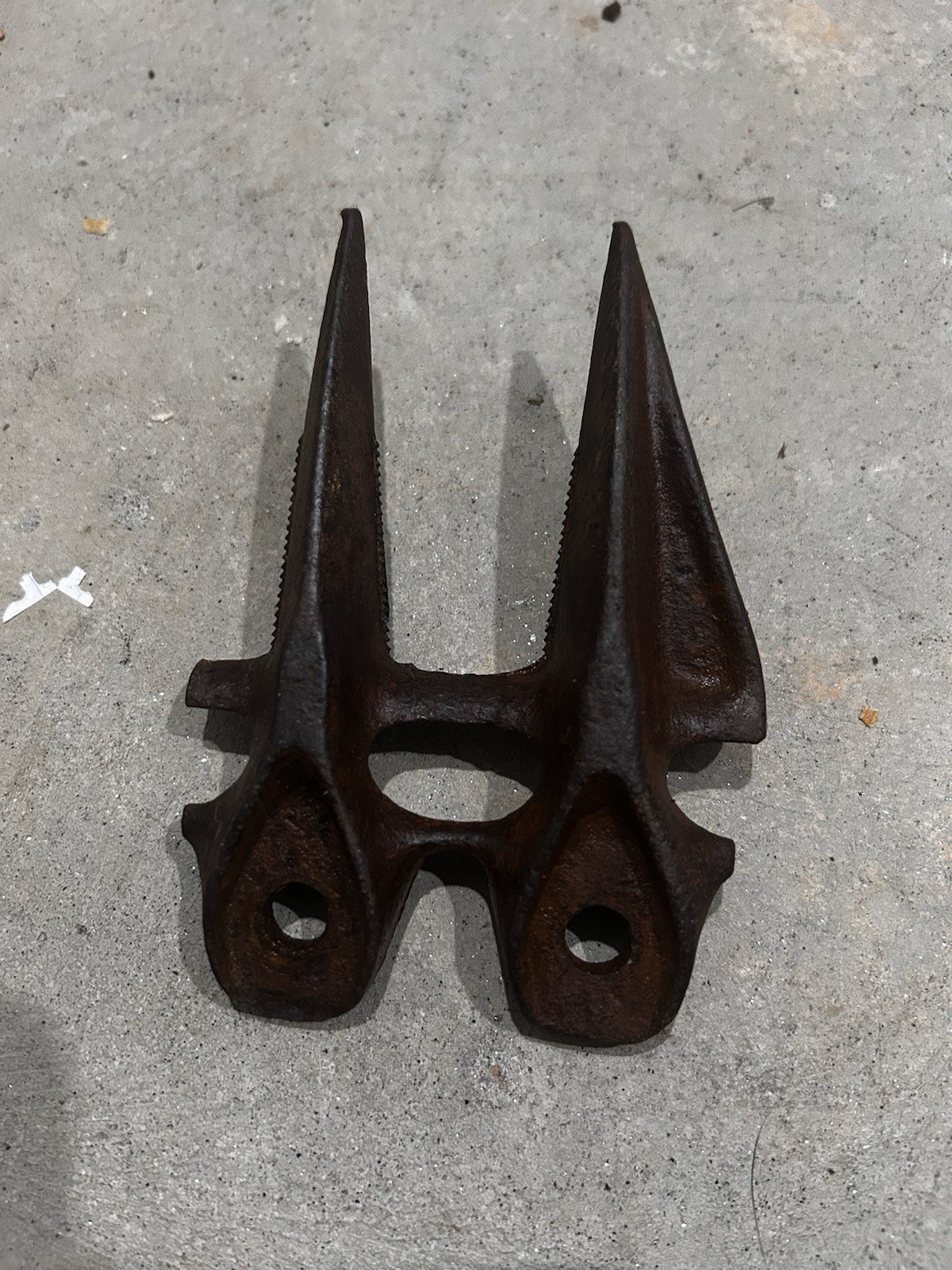 Vintage Double Rock  Guard JARI SICKLE BAR MOWER 1946 ROCK GUARD BRASS R18 