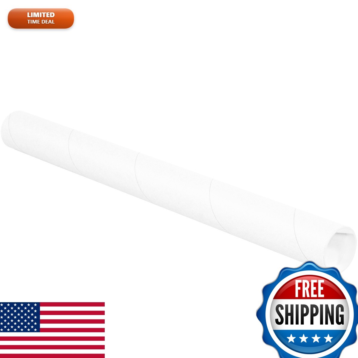 Ship Now Supply SNP2015W Mailing Tubes with Caps 2\ Ship Now Supply SNP2015W Mailing Tubes with Caps 2\
