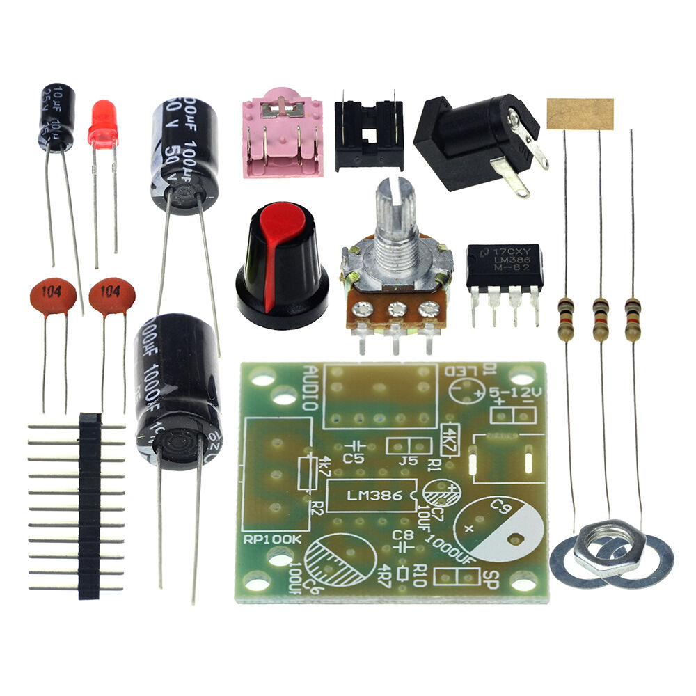 LM386 MINI Mono Amplifier DIY Kit - USA Seller