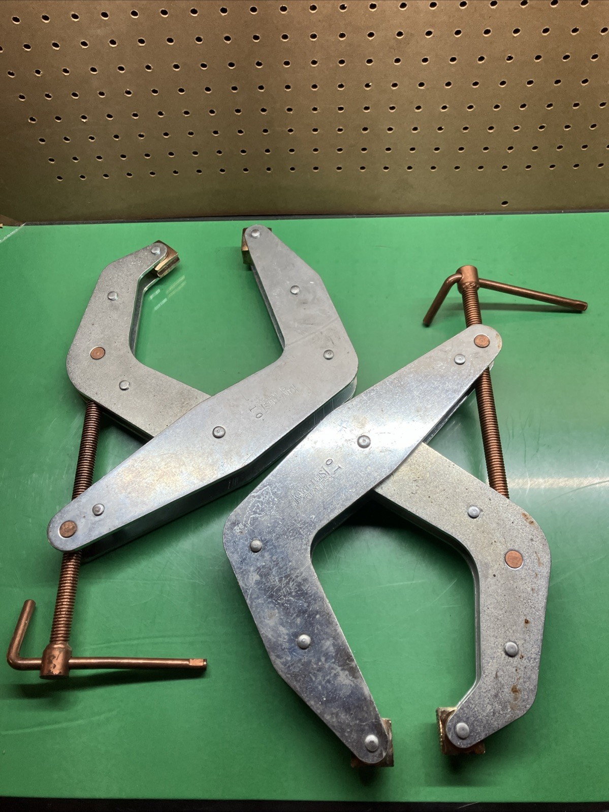 Pair Of 10in Kant Twist Clamps , Used Pair Of 10in Kant Twist Clamps , Used