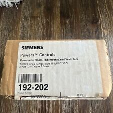 SIEMENS. P/N: 192-203. TH192S PNEUMATIC ROOM THERMOSTAT & WALLPLATE  #T27 picture