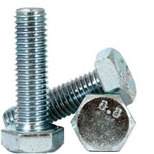 M12-1.75 X 50MM DIN 933 Coarse Hex Cap Screw 8.8 Zinc Plated 300 Pieces picture