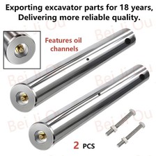1 Pair of New Mini Excavator Bucket Pins 30mm X 200mm Long With grease nipple. picture
