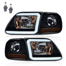 PIT66 LED DRL Headlights Assembly Fit 1998-2003 Ford F150 picture