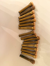 Vintage Brass-Tone Door Stops Lot of 18 Architectural Salvage Restoration Parts picture